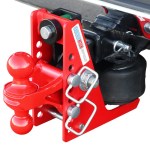 Shocker Sport Air Receiver Hitch & Red Combo Ball Installed