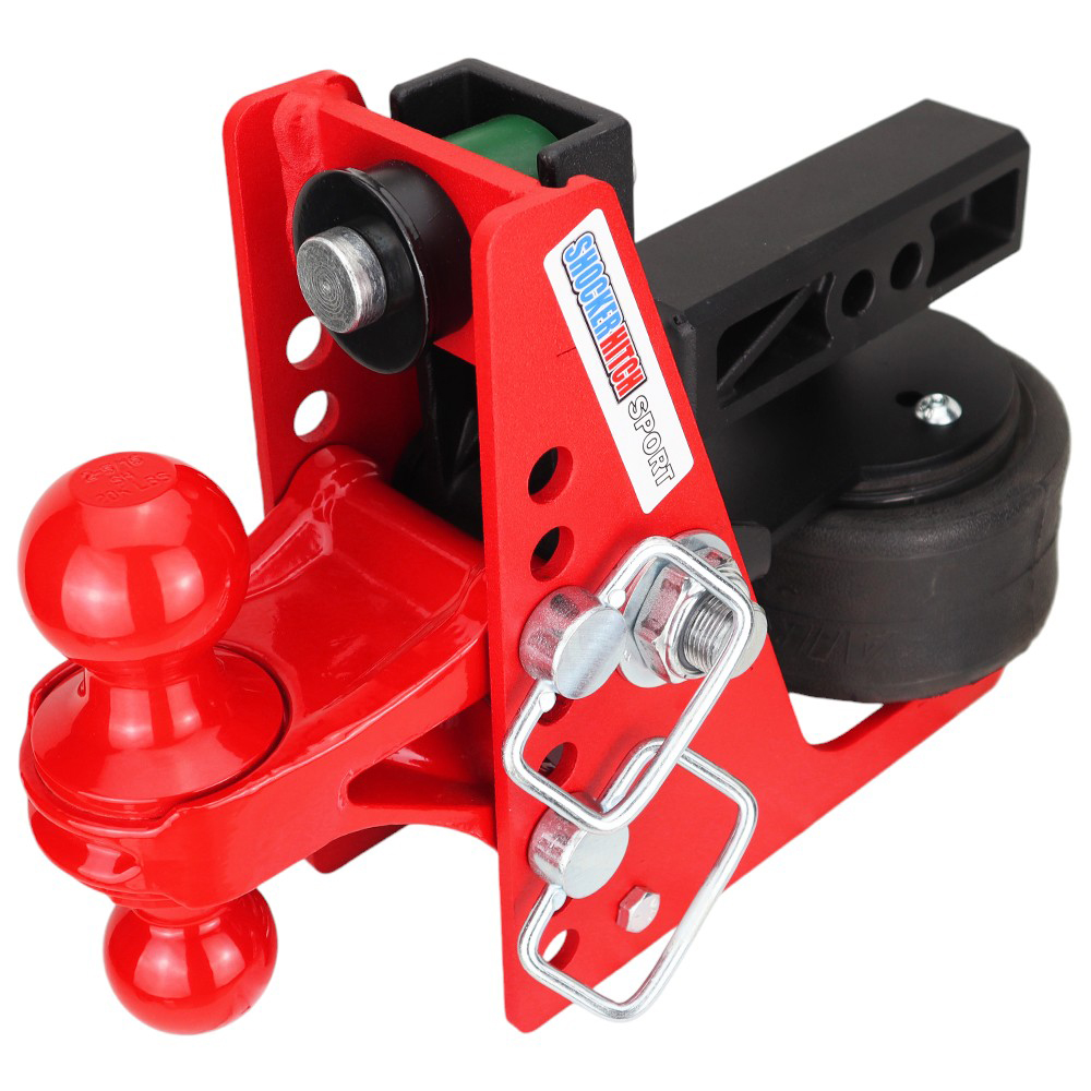 Shocker Sport Air Receiver Hitch & Red Combo Ball