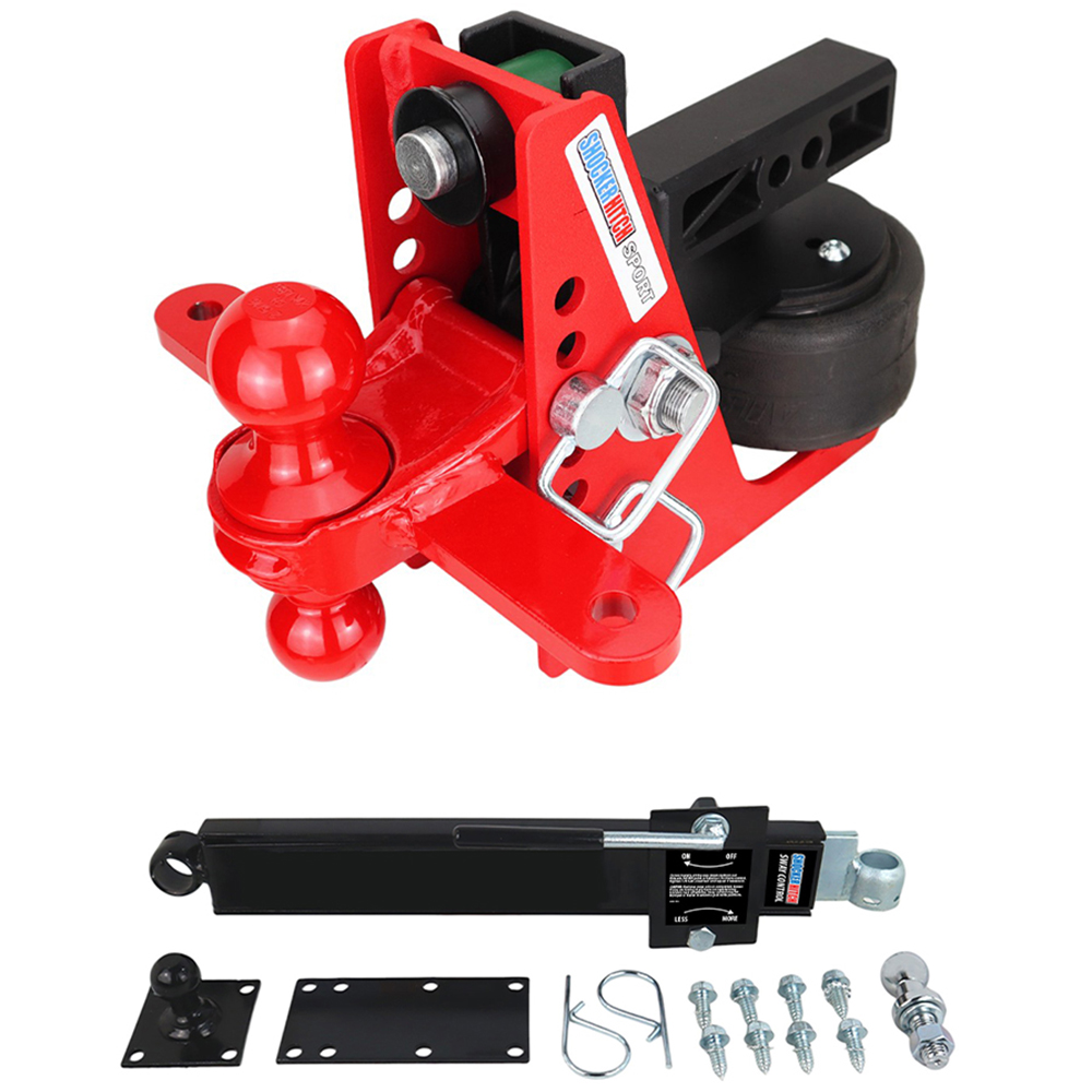 Shocker Sport Air Sway Towing Kit with Red Combo Ball