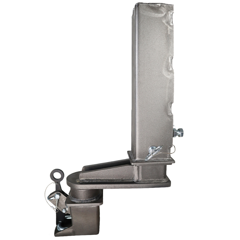 Shocker Square Stem Tube & 9 Extension Shift Lock Gooseneck Coupler - Raw Finish - Assembled