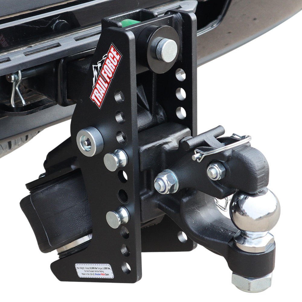 Trail Force Air Hitch & 8-Ton Pintle Hook w/ 2-5/16" Ball Channel Style Installed On 2" Receiver