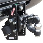 Trail Force Air Hitch & 8-Ton Pintle Hook w/ 2-5/16" Ball Installed On 2" Receiver