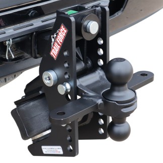 Trail Force Air Hitch & Black Combo Ball Mount w/ Sway Tabs Installed On 2" Receiver. Great for SUVs, Service Body & Flat Bed Trucks with Receiver Inside Bumper