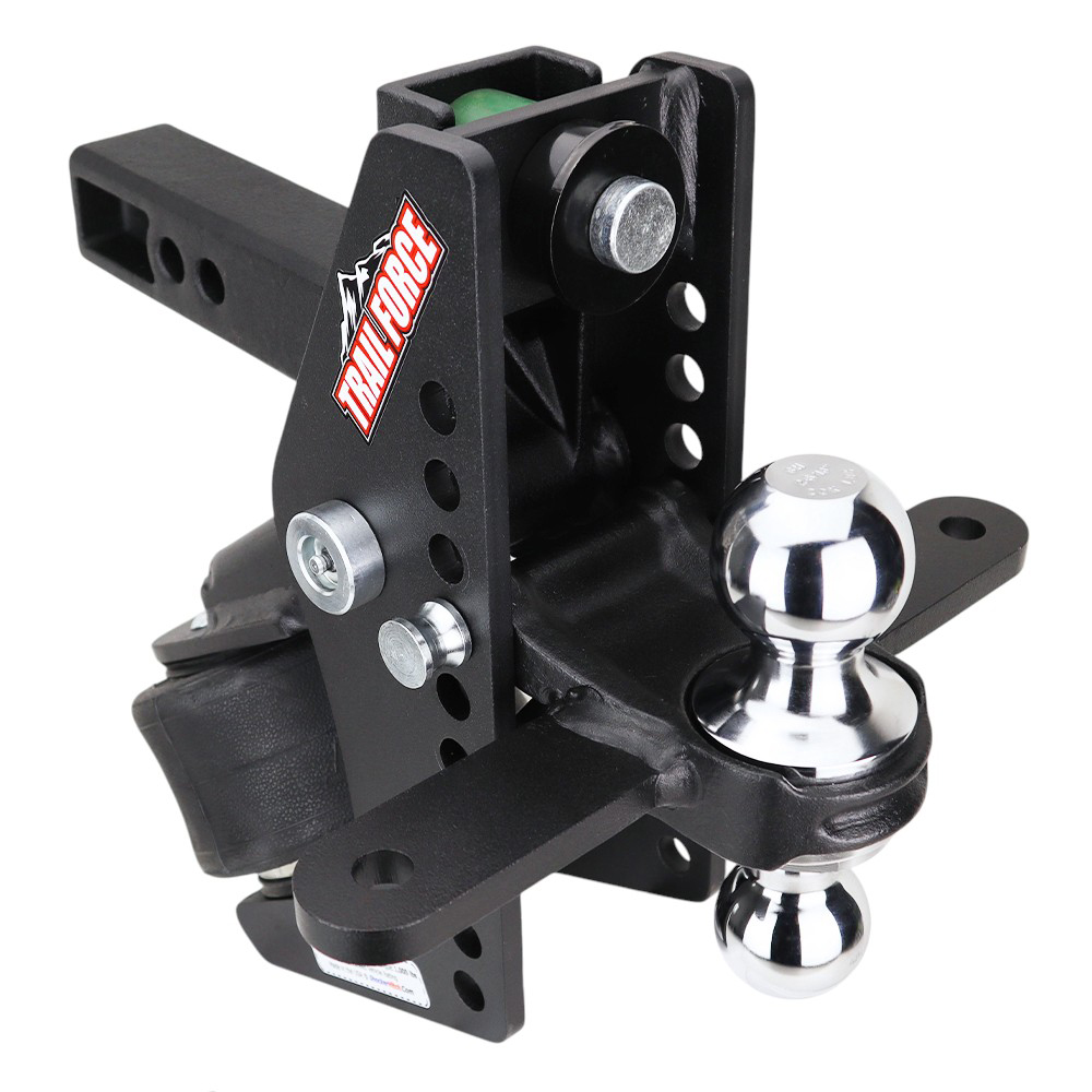 Trail Force Air Hitch & Chrome Combo Ball Mount w/ Sway Tabs - 2" Receiver