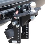 Trail Force Air Hitch & Raised Ball Mount w/ 2-5/16" Ball w/ Sway Tabs Installed On 2 Receiver