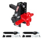 Trail Force Sway Towing Kit with Red Combo Ball