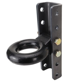 10 Ton Pintle Ring with Adjustable 6 Hole Weld-On Vertical Channel