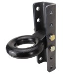 10 Ton Pintle Ring with Adjustable 6 Hole Weld-On Vertical Channel