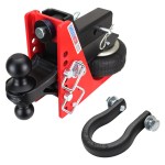 20K HD Air Hitch w/ Black Combo Ball & Shackle -2-1/2" Receiver