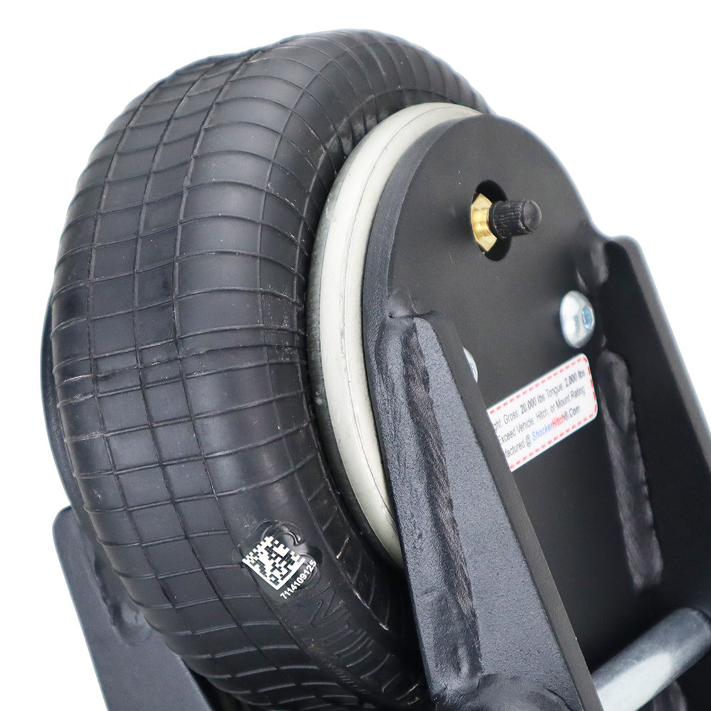 Built in Air Ride Absorbs Bumps, Tugs & jerks - HD 21K Air Trailer Tongue Mount