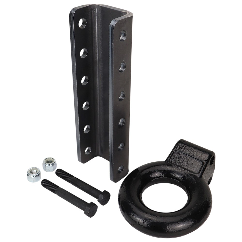 Weld-On Wide Vertical Channel for Trailer A-Frame with Pintle Ring - Full Kit
