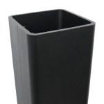 Heavy Duty Thick Wall on Square Gooseneck Stem - WF-45SQ-STR-WF40 - Black
