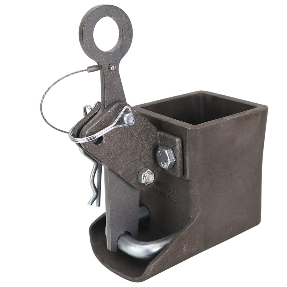 Shift Lock Coupler for Goosenecks - 2-5/16" Ball - 30,000 lbs. Rating - Open Position