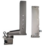 Shocker Offset Shift Lock Square Gooseneck Outer Sleeve & Inner Tube Stem with Coupler (Side View - Side by Side)