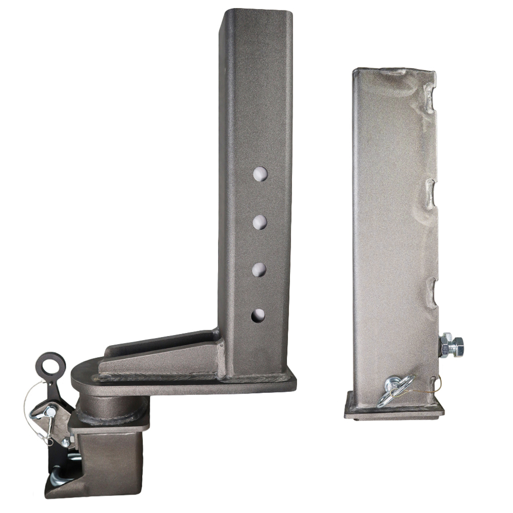 Shocker Offset Shift Lock Square Gooseneck Outer Sleeve & Inner Tube Stem with Coupler (Side View - Side by Side)