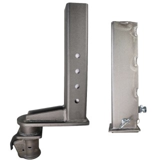 Shocker Offset Demco Square Gooseneck Outer Sleeve & Inner Tube Stem with Coupler (Side View - Side by Side)