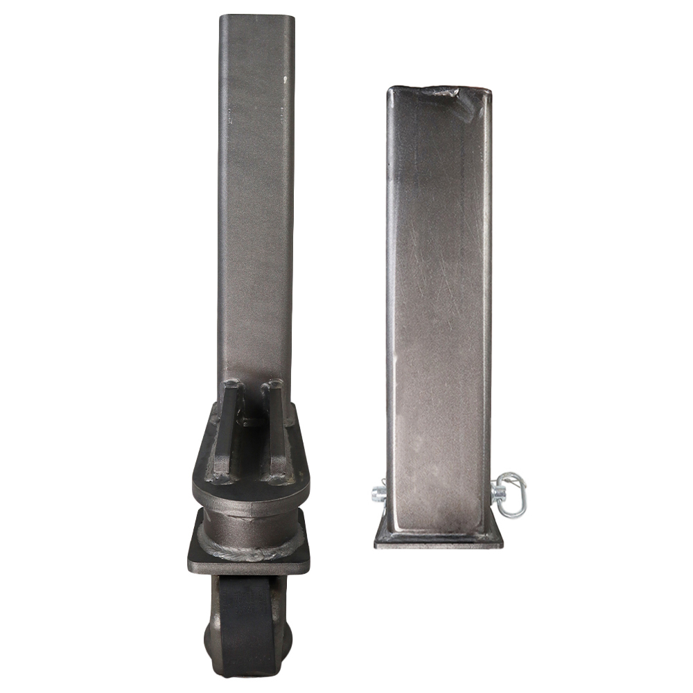Shocker Offset Demco Square Gooseneck Outer Sleeve & Inner Tube Stem with Coupler (Front View - Side by Side)