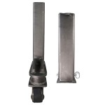 Shocker Offset Demco Square Gooseneck Outer Sleeve & Inner Tube Stem with Coupler (Front View - Side by Side)