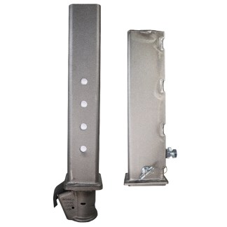 Shocker 30K Demco Square Gooseneck Outer Sleeve & Inner Tube Stem with Coupler (Side View - Side by Side)