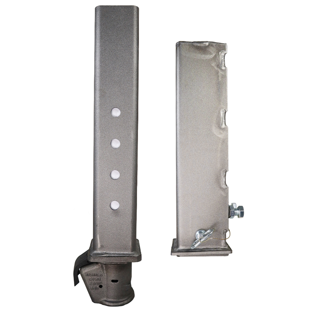 Shocker 30K Demco Square Gooseneck Outer Sleeve & Inner Tube Stem with Coupler (Side View - Side by Side)