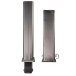 Shocker 30K Demco Square Gooseneck Outer Sleeve & Inner Tube Stem with Coupler (Front View - Side by Side)