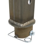 Shocker 40K Gooseneck 4.5in Stem with Wallace Forge 3in Coupler - Raw