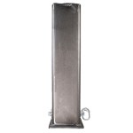 Front View - Square Stem Sleeve with Straight Pins Holes - Raw Finish