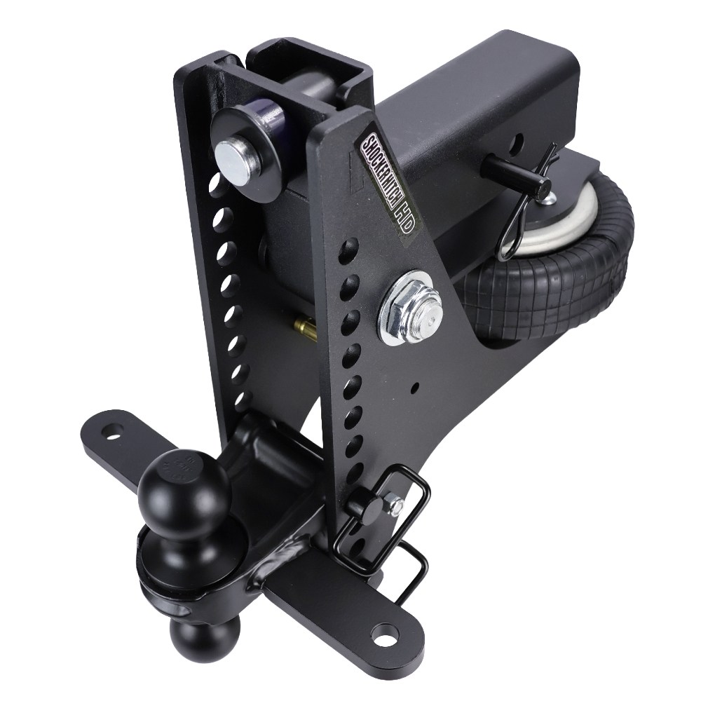 20K Max Air Super Drop Hitch with Sway Tab Black Combo Ball 3" Receiver