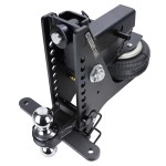 20K Max Air Super Drop Hitch with Sway Tab Chrome Combo Ball 2 1/2" Receiver