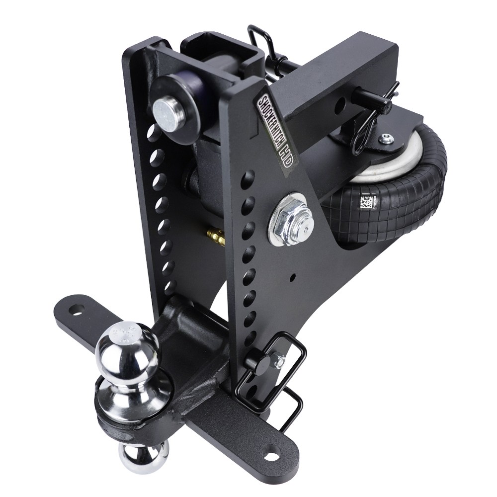 20K Max Air Super Drop Hitch with Sway Tab Chrome Combo Ball 2" Receiver