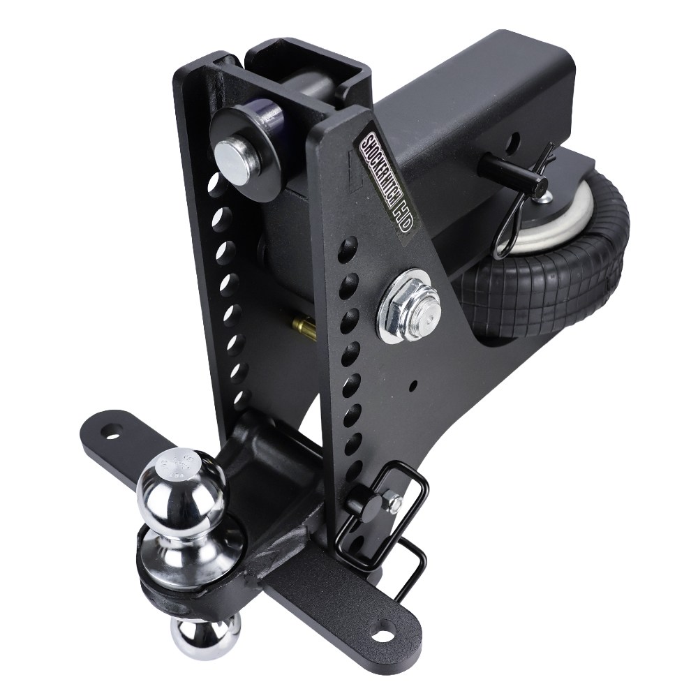 20K Max Air Super Drop Hitch with Sway Tab Chrome Combo Ball 3" Receiver