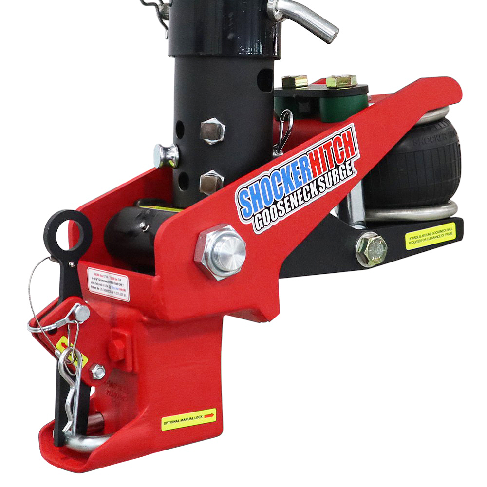 Shocker Gooseneck Surge Air Hitch & Shift Lock Coupler