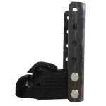 Demco HD EZ Latch Trailer Coupler 2-516 Ball & 6 Hole Weld-On Vertical Channel - 10-Ton