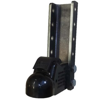 Demco HD EZ Latch Trailer Coupler 2-516 Ball & 6 Hole Weld-On Vertical Channel