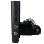 Demco Metal Handle Trailer Coupler 2-516 Ball & 5-Position Weld-On Vertical Channel - 21K