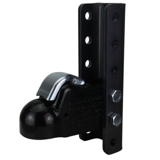 Demco Metal Handle Trailer Coupler 2-516 Ball & 5-Position Weld-On Vertical Channel