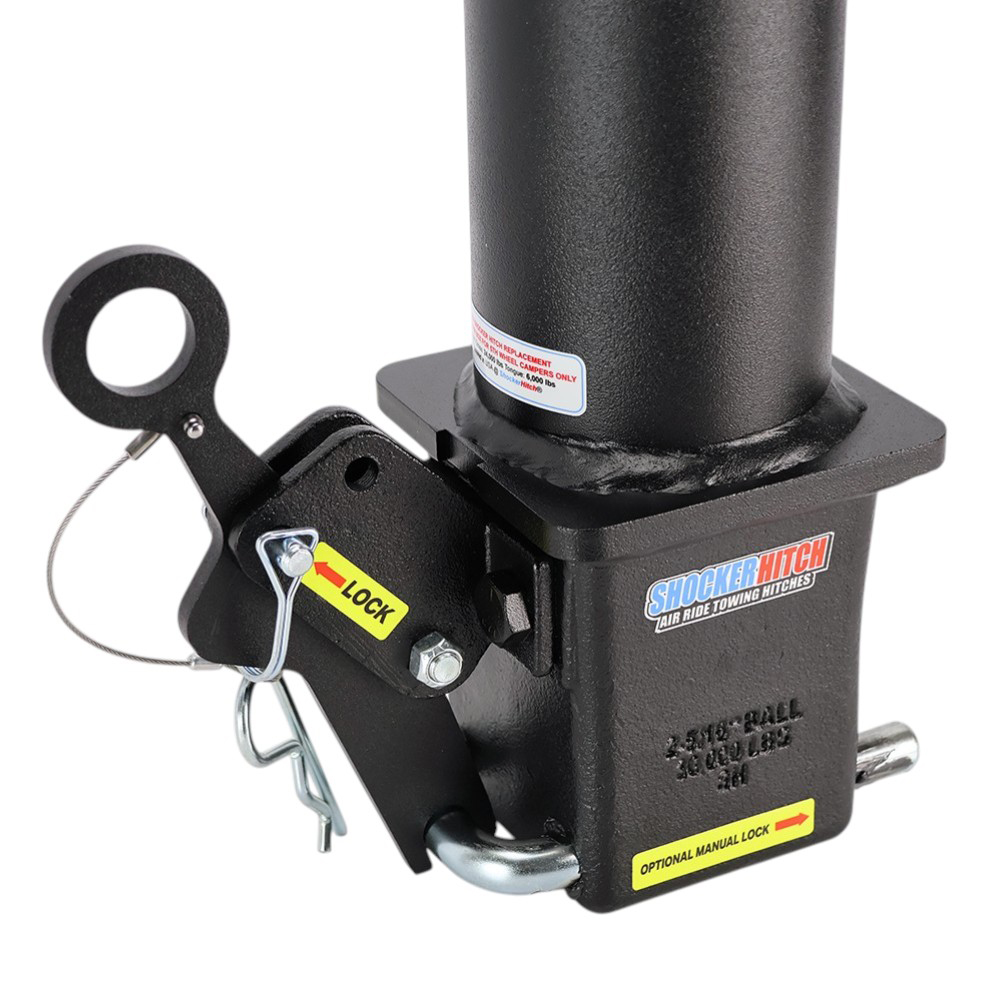 Gooseneck Stem with Shift Lock Coupler (Latched) For 5th Wheel Gooseneck Pin Box