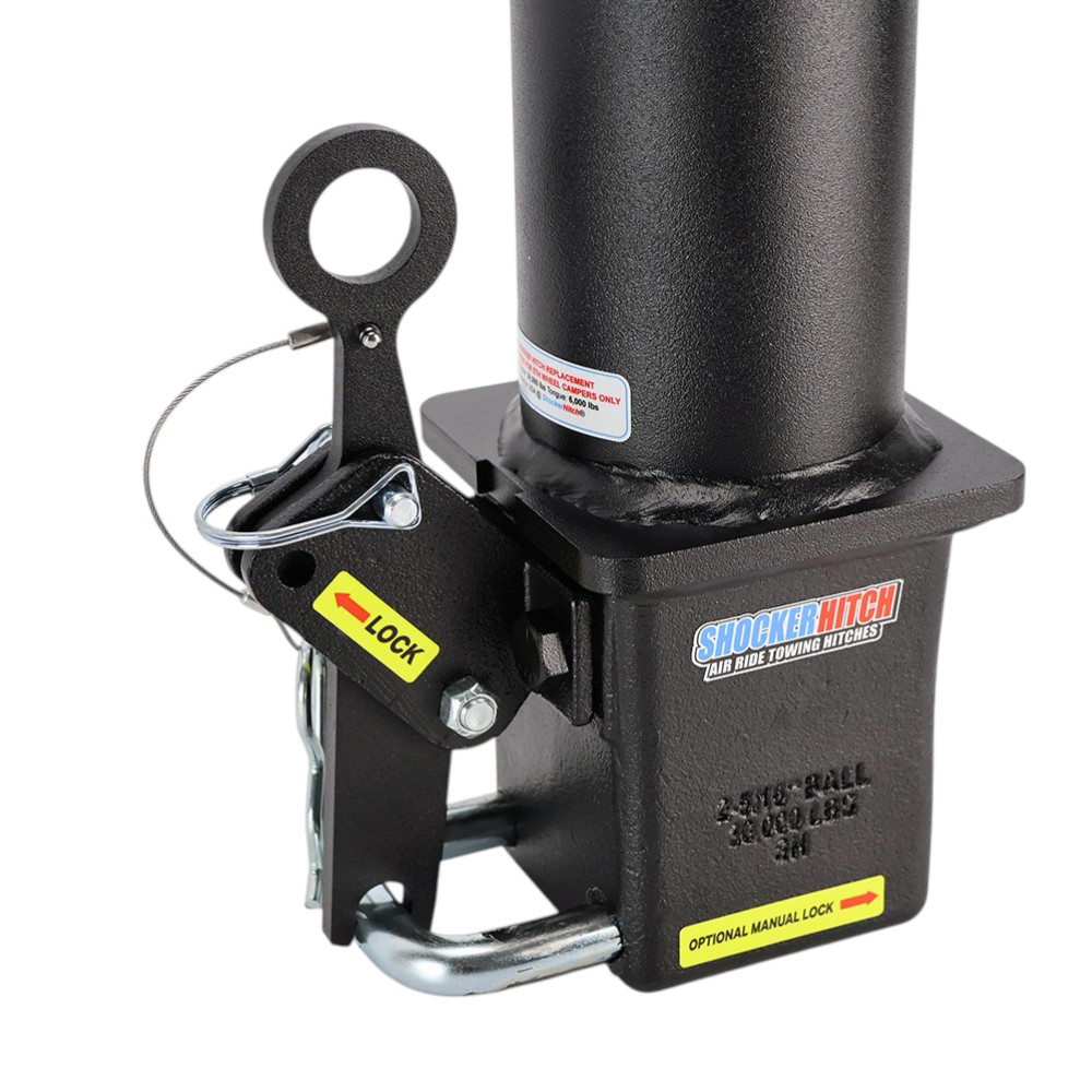 Gooseneck Stem with Shift Lock Coupler (Unlatched) For 5th Wheel Gooseneck Pin Box