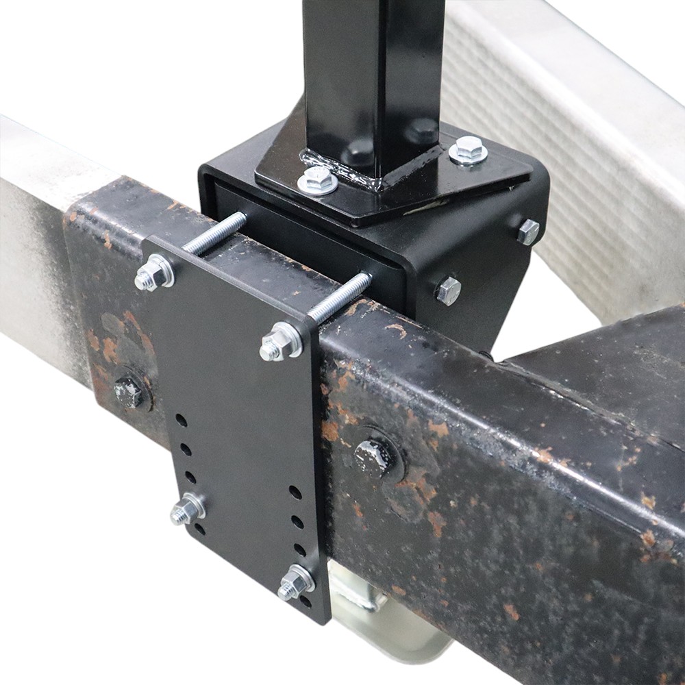 Shocker Clamp On Side Mount Trailer Square Jack Bracket Kit - Mounting Plate