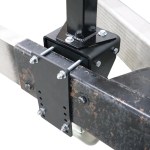 Shocker Clamp On Side Mount Trailer Square Jack Bracket Kit - Mounting Plate