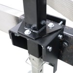 Shocker Clamp On Side Mount Trailer Square Jack Bracket Kit
