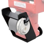 Demco Gooseneck Coupler Lock SH-9100 (Shown with Pad Lock)