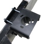 Trailer Jack Bracket Round Top Cap