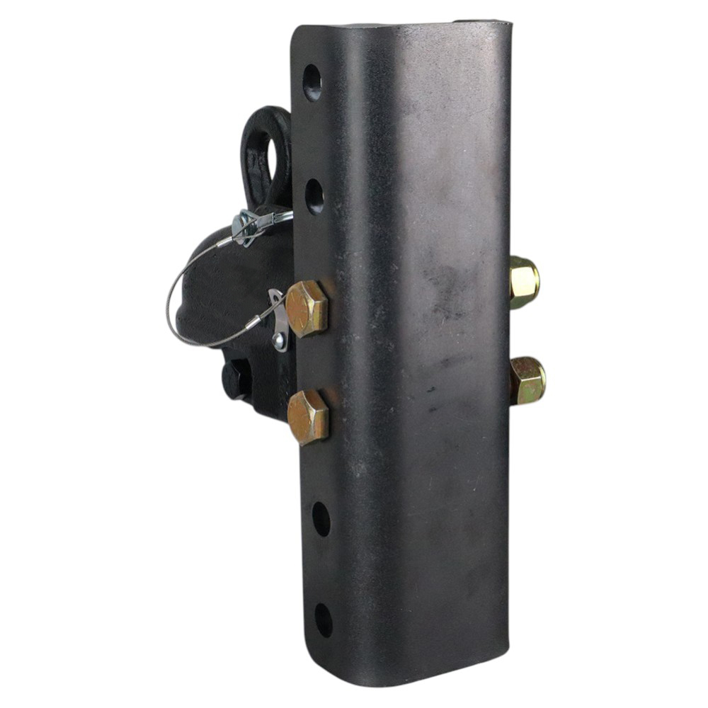 Wallace Auto Locking Trailer Coupler 2-5/16 Ball & 6 Hole Weld-On Vertical Channel - Rear View