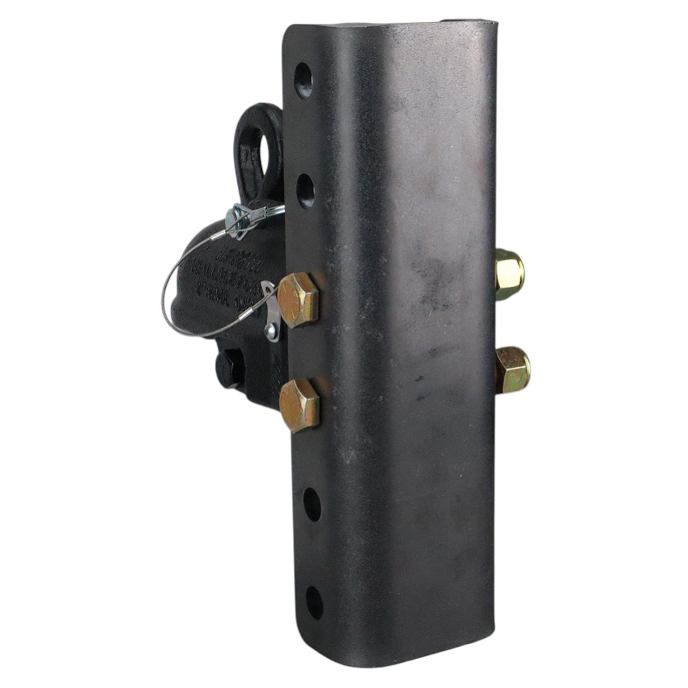 Wallace Auto Locking Trailer Coupler 2" Ball & 5-Position Weld-On Vertical Channel - Rear View