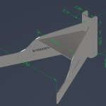 HD Bolt On Tongue Mount Vertical Channel Dimensions Diagram