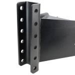 HD Bolt on Vertical Channel Tongue Adapter -Adjustable 6 Holes - SH-430-BLK