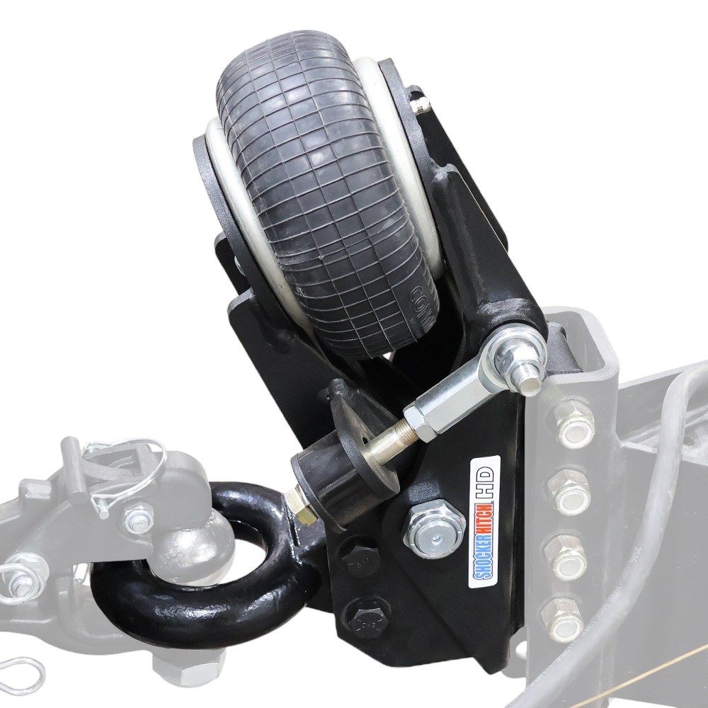 Shocker 20K HD Air Trailer Tongue Pintle Ring Coupler - 4bolt Mount Ghost View