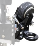 Shocker 20K HD Air Trailer Tongue Pintle Ring Coupler - 4bolt Mount Side View