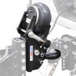 Shocker 20K HD Air Trailer Tongue Pintle Ring Coupler - Ghost Back View